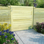 Cancello da Giardino in Legno di Pino Impregnato 100x100 cm