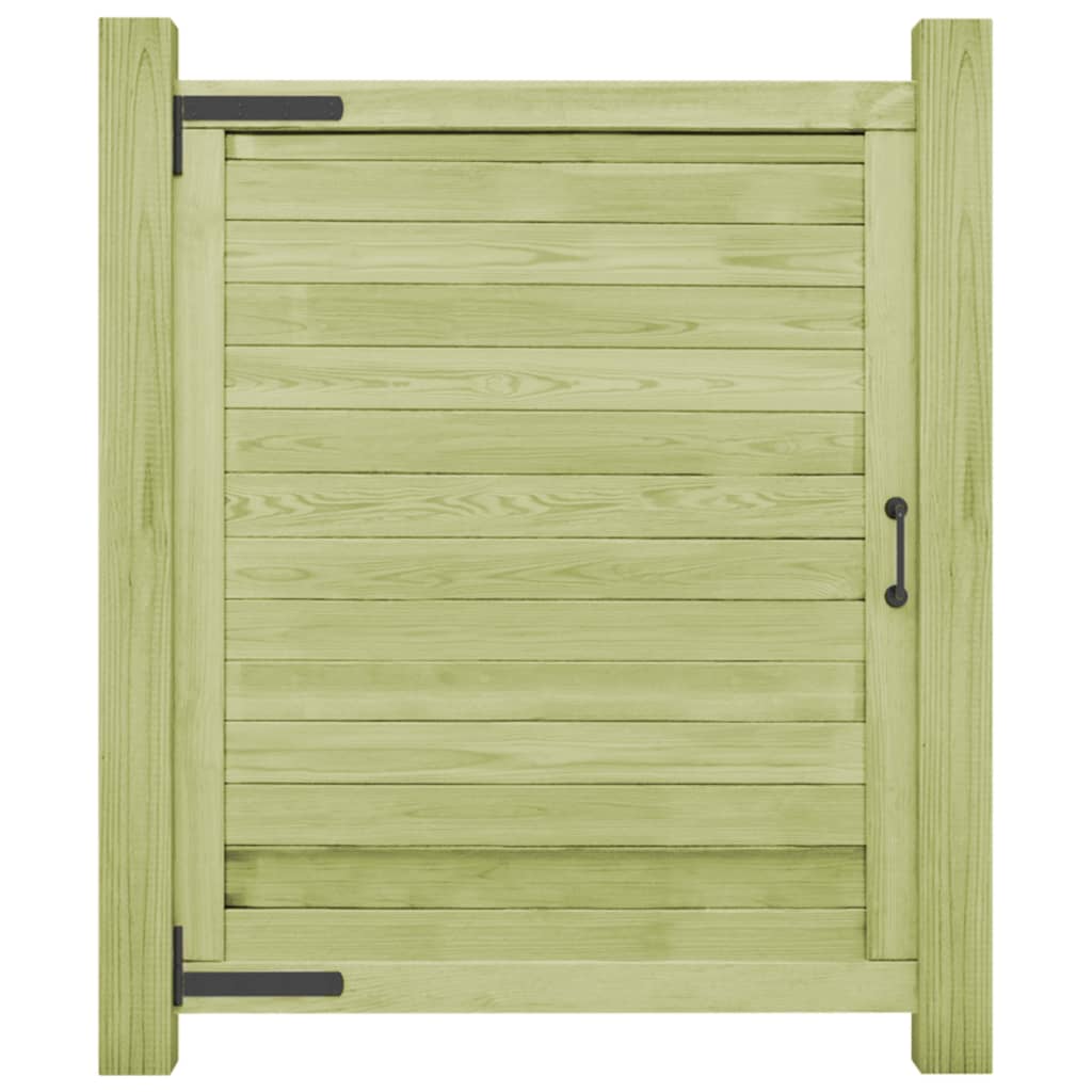 Cancello da Giardino in Legno di Pino Impregnato 125x100 cm
