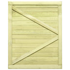 Cancello da Giardino in Legno di Pino Impregnato 125x100 cm