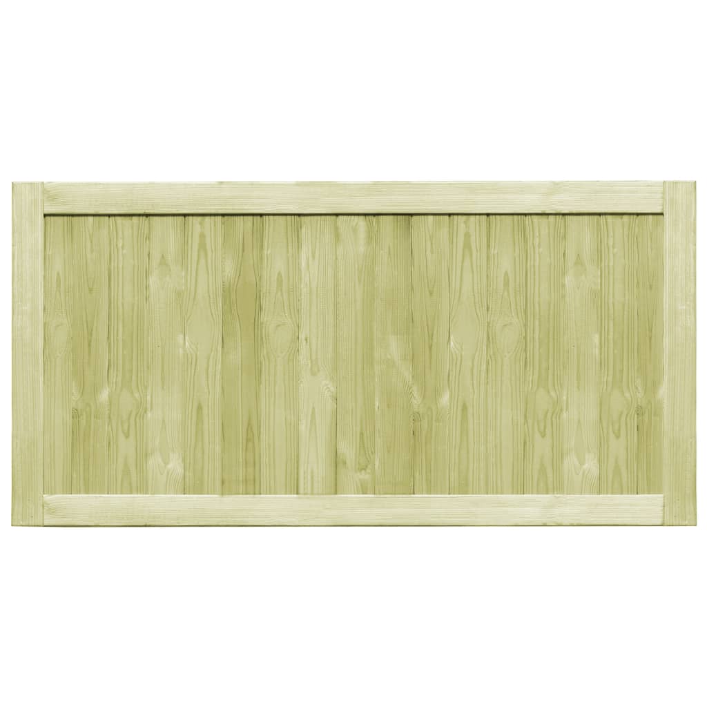 Cancelli da Giardino 2 pz in Legno di Pino Impregnato 300x75 cm