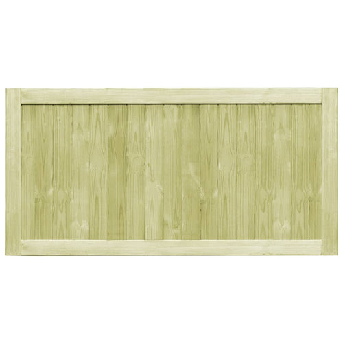 Cancelli da Giardino 2 pz in Legno di Pino Impregnato 300x75 cm