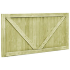 Cancelli da Giardino 2 pz in Legno di Pino Impregnato 300x75 cm