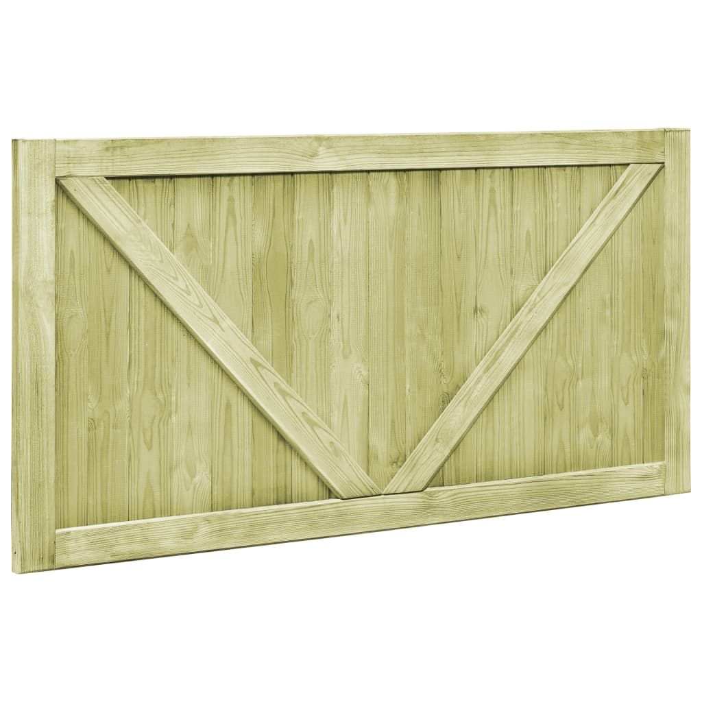 Cancelli da Giardino 2 pz in Legno di Pino Impregnato 300x75 cm