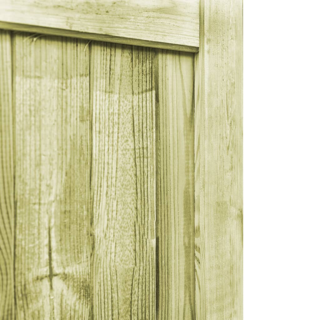 Cancelli da Giardino 2 pz in Legno di Pino Impregnato 300x75 cm