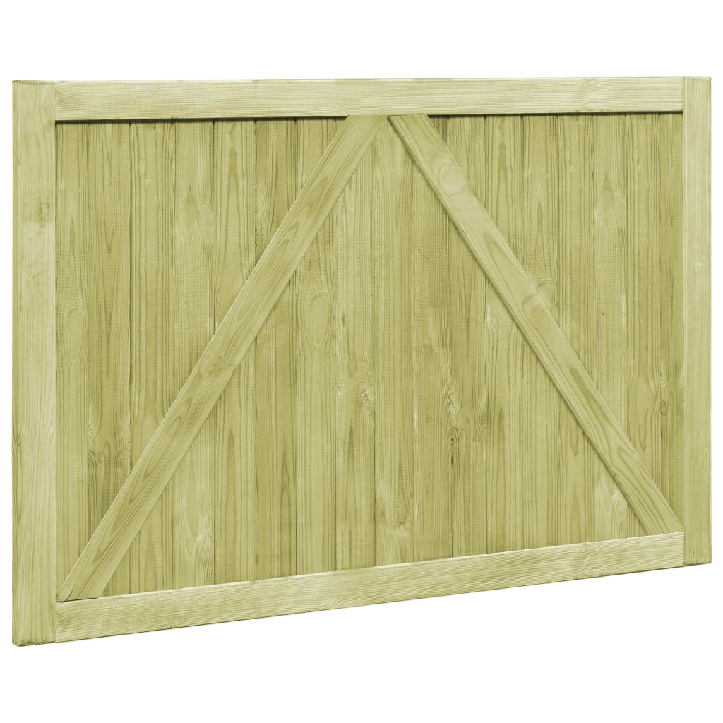 Cancelli da Giardino 2 pz Legno di Pino Impregnato 150x100 cm