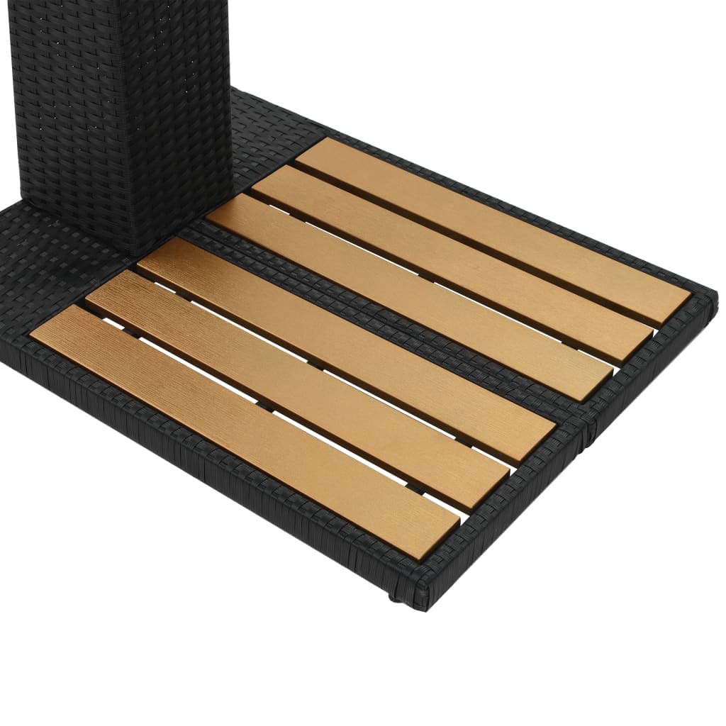 Doccia da Giardino in Polyrattan e WPC - Struttura in Rattan PE