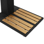 Doccia da Giardino in Polyrattan e WPC - Struttura in Rattan PE