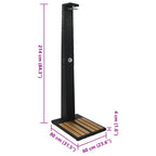 Doccia da Giardino in Polyrattan e WPC - Struttura in Rattan PE