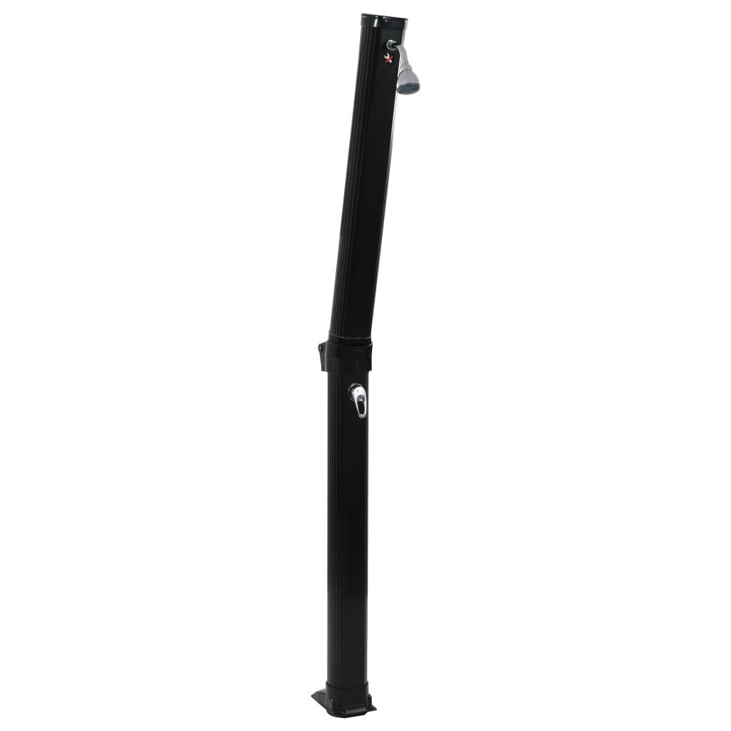 Doccia Solare Pieghevole Nera 214 cm 23 L