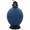 Filtro a Sabbia per Piscine con Valvola a 6 Posizioni Blu 660 mm