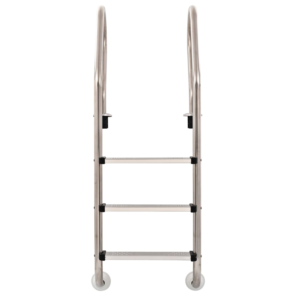 Scaletta per Piscina 3 Gradini Acciaio Inox 304 120 cm