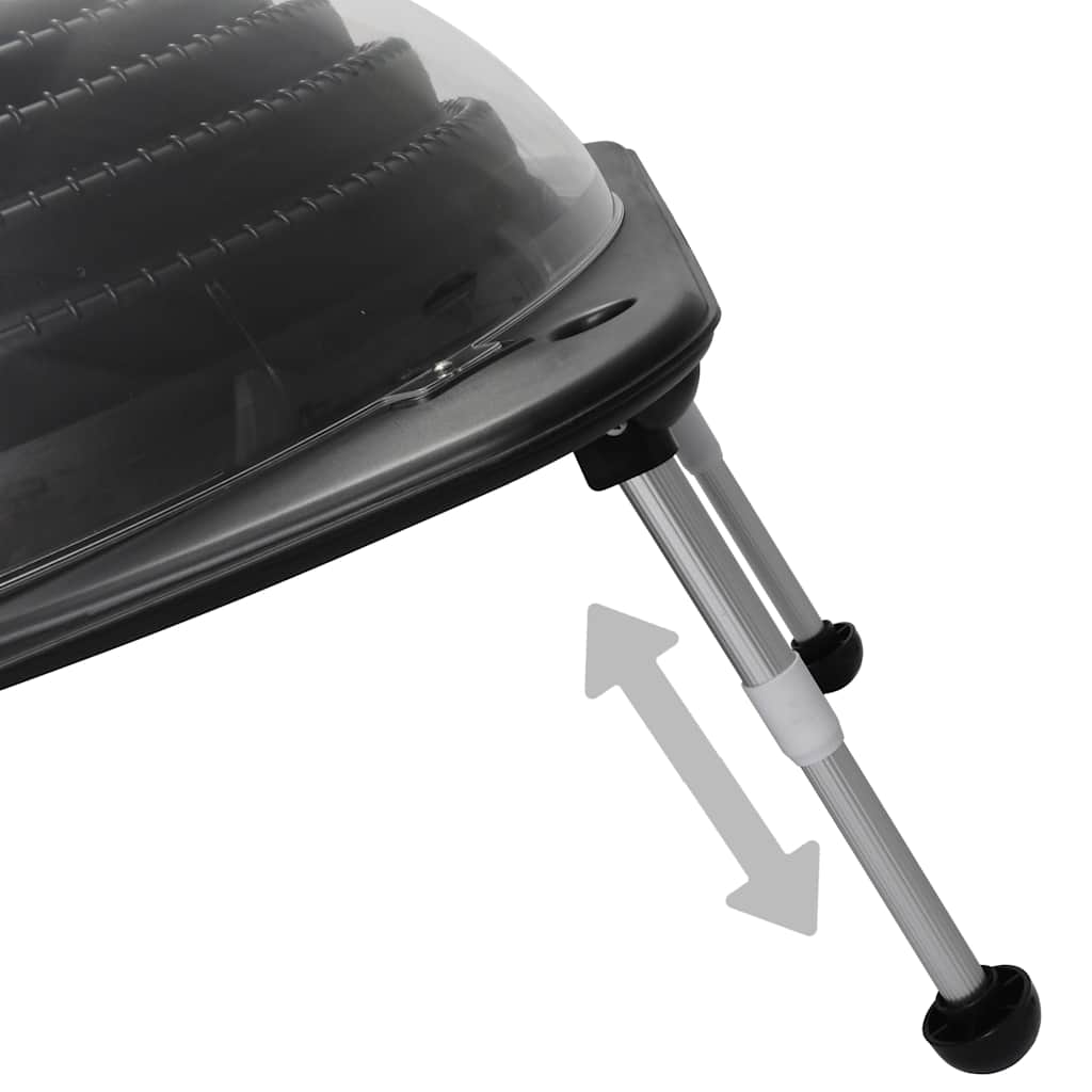 Riscaldatore Solare per Piscina 75x75x36 cm HDPE Alluminio
