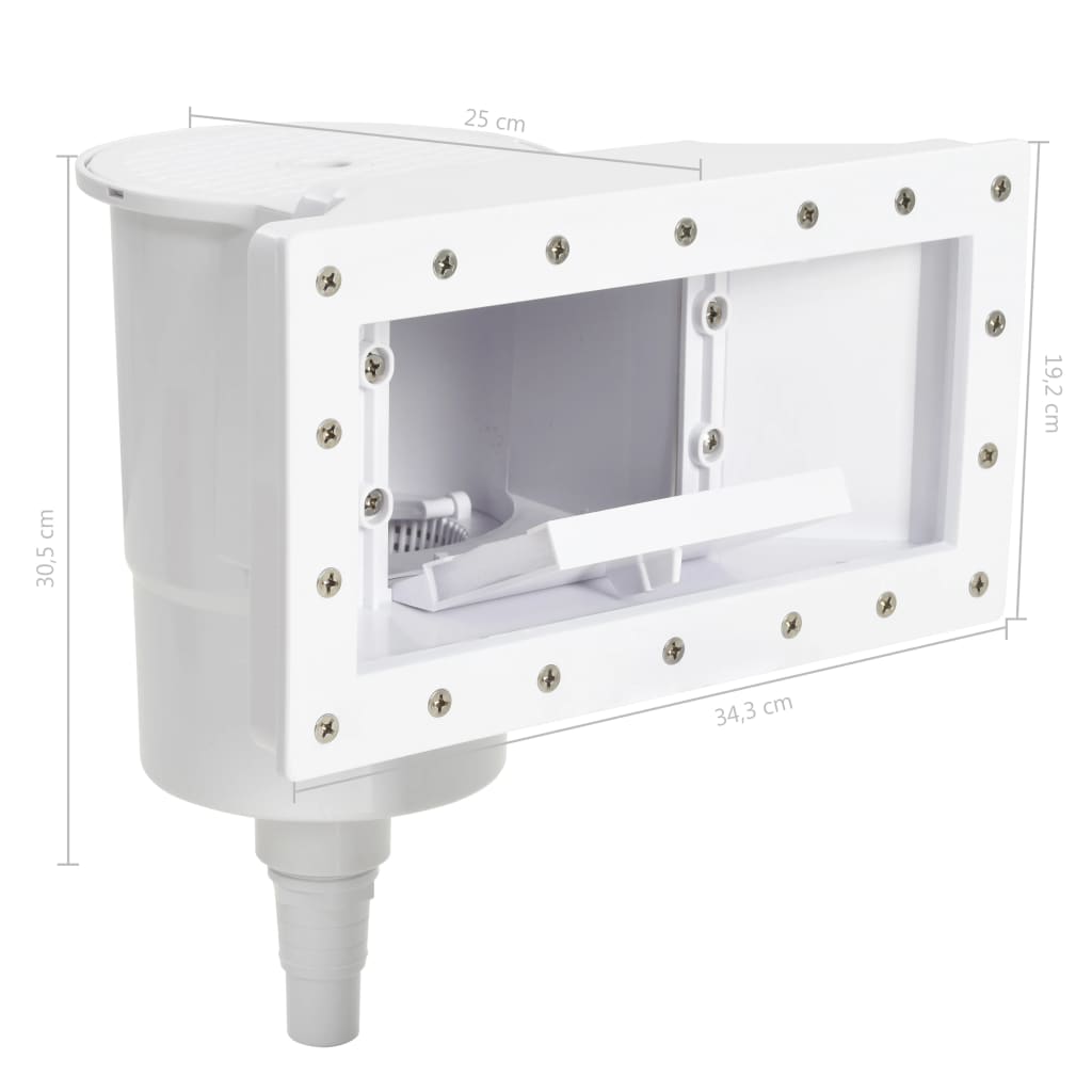 Skimmer a Bocca Larga per Piscina 34,3x25x30,5 cm - 11 Pezzi