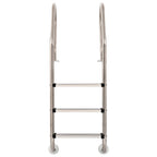 Scaletta per Piscina 3 Gradini Acciaio Inox 304 158 cm