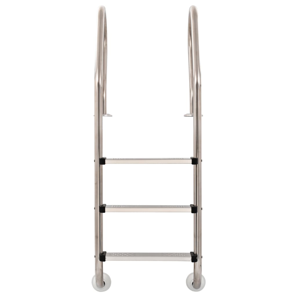 Scaletta per Piscina 3 Gradini Acciaio Inox 304 158 cm