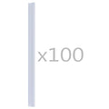 Clip per Strisce Recinzioni 100 pz in PVC Trasparente