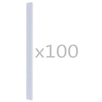 Clip per Strisce Recinzioni 100 pz in PVC Trasparente