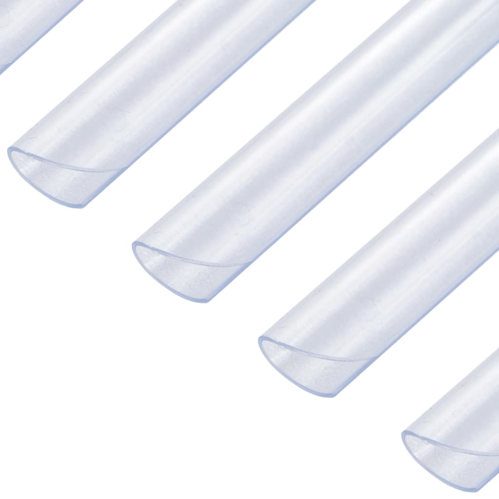 Clip per Strisce Recinzioni 100 pz in PVC Trasparente