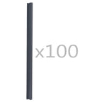 Clip per Strisce Recinzioni 100 pz in PVC Antracite
