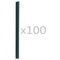 Clip per Strisce Recinzioni 100 pz in PVC Verde