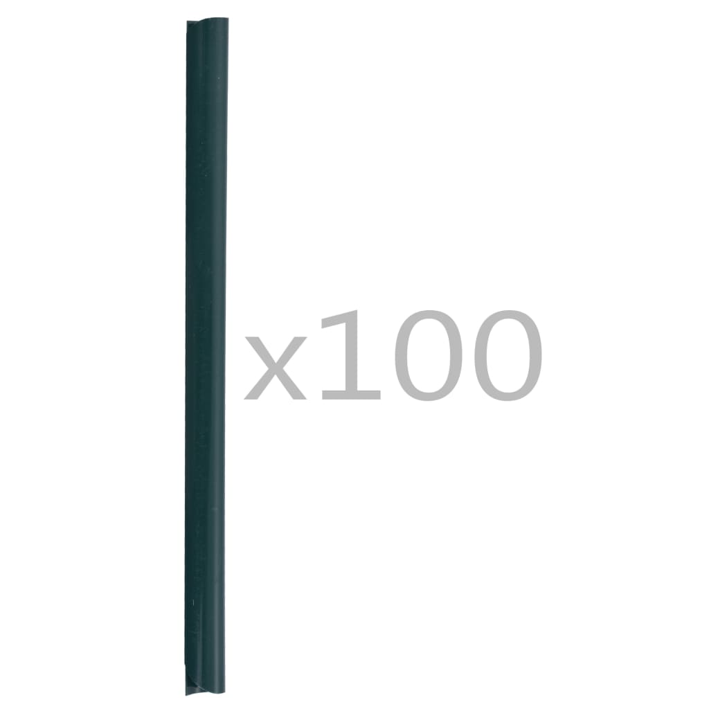 Clip per Strisce Recinzioni 100 pz in PVC Verde