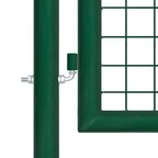 Cancello da Giardino in Acciaio 350x100 cm Verde