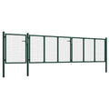 Cancello da Giardino in Acciaio 500x75 cm Verde