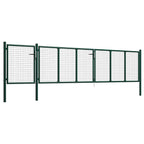 Cancello da Giardino in Acciaio 500x75 cm Verde