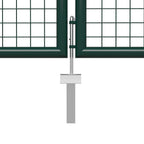 Cancello da Giardino in Acciaio 500x150 cm Verde