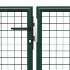 Cancello per recinzione con blocco Verde 175 cm Acciaio