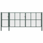 Cancello per recinzione con blocco Verde 175 cm Acciaio