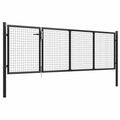 Cancello da Giardino in Acciaio 350x100 cm Antracite