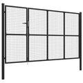 Cancello da Giardino in Acciaio 350x150 cm Antracite
