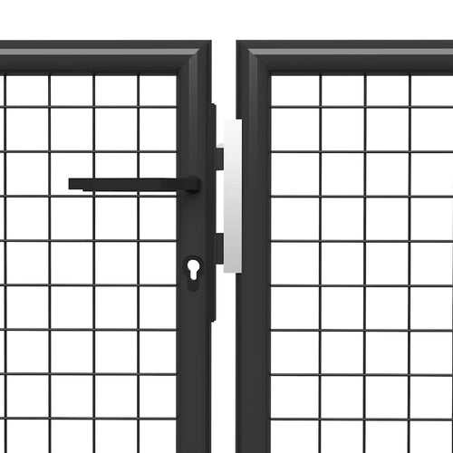 Cancello da Giardino in Acciaio 350x150 cm Antracite
