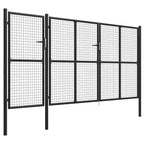 Cancello per Giardino in Acciaio 400x150 cm Antracite