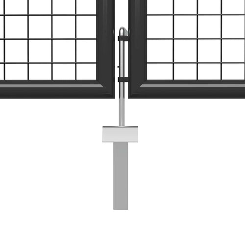 Cancello per Giardino in Acciaio 400x150 cm Antracite