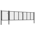 Cancello per Giardino in Acciaio 500x75 cm Antracite