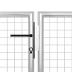 Cancello da Giardino in Acciaio 500x100 cm Argento