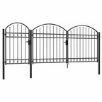 Cancello da Giardino ASSEN con Parte Superiore Arcuata 400x175 cm