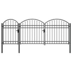 Cancello da Giardino ASSEN con Parte Superiore Arcuata 200x400 cm
