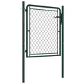 Cancello da Giardino in Acciaio 100x100 cm Verde