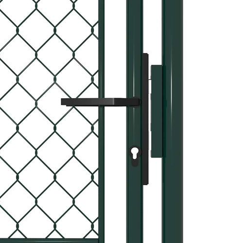 Cancello da Giardino in Acciaio 100x150 cm Verde