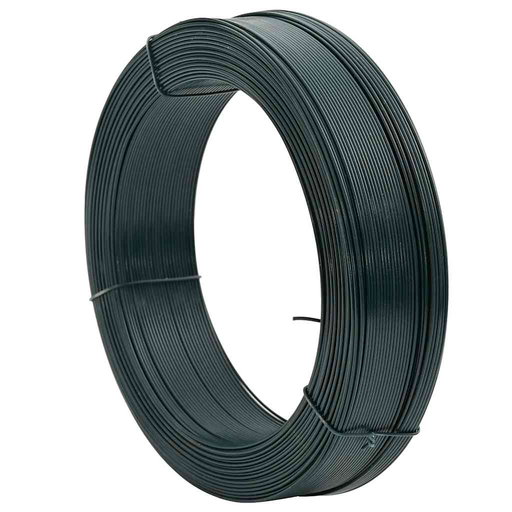 Filo per Recinzioni 250m 2,3/3,8 mm Acciaio Zincato PVC Verde