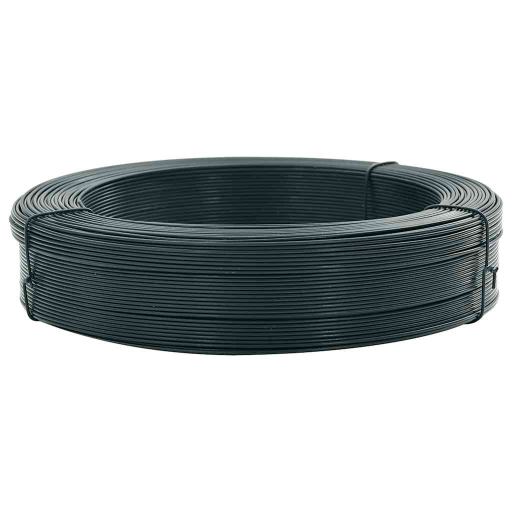 Filo per Recinzioni 250m 2,3/3,8 mm Acciaio Zincato PVC Verde