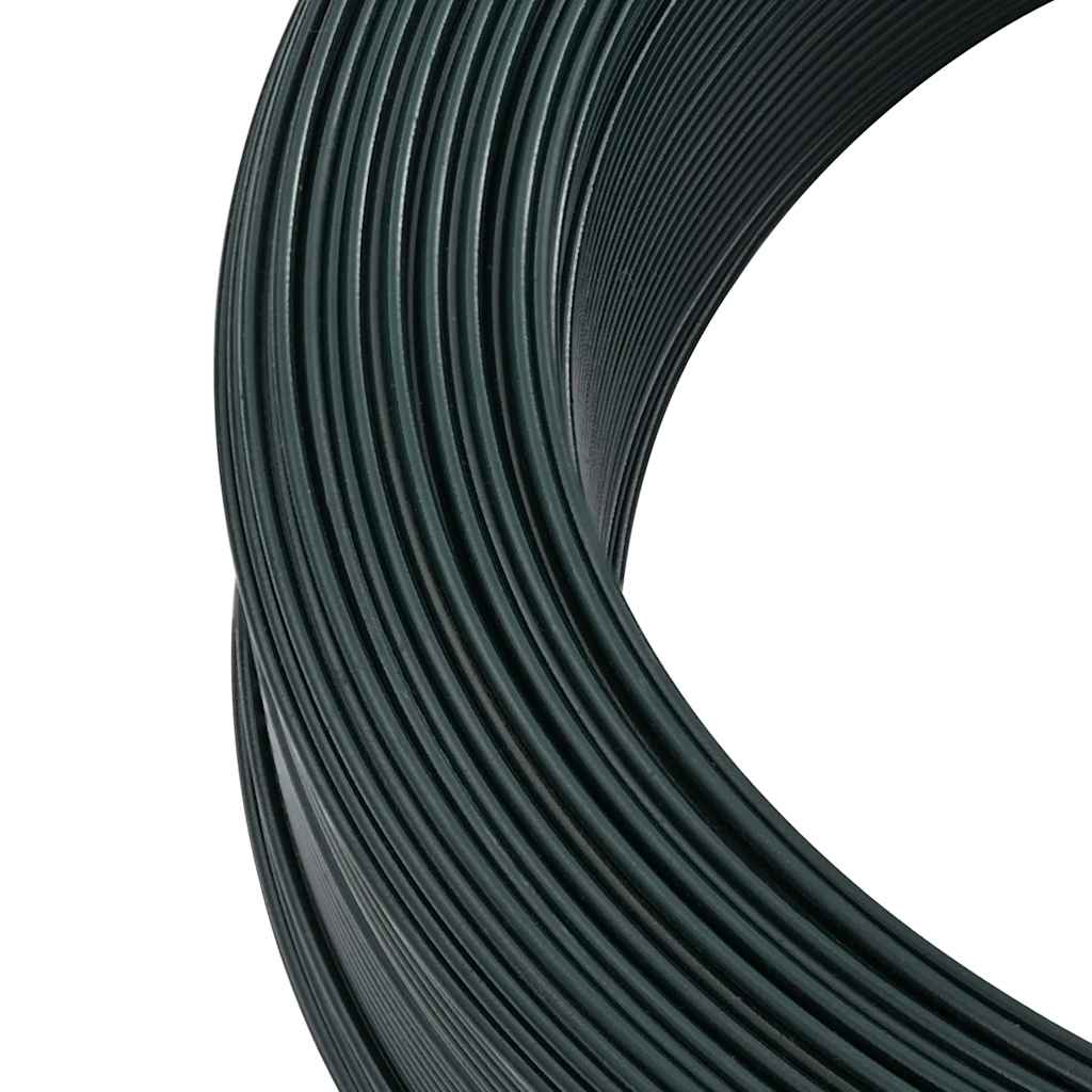 Filo per Recinzioni 250m 2,3/3,8 mm Acciaio Zincato PVC Verde