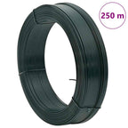 Filo per Recinzioni 250m 2,3/3,8 mm Acciaio Zincato PVC Verde