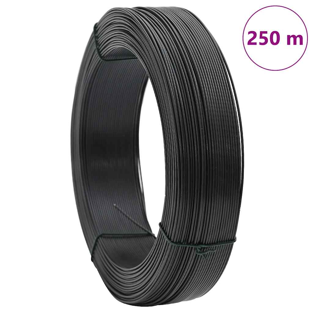 Filo per Recinzioni 250m 2,3/3,8 mm in Acciaio Antracite