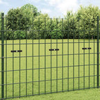 Set di 10 Connettori per Griglie da Giardino Antracite in Acciaio Zincato