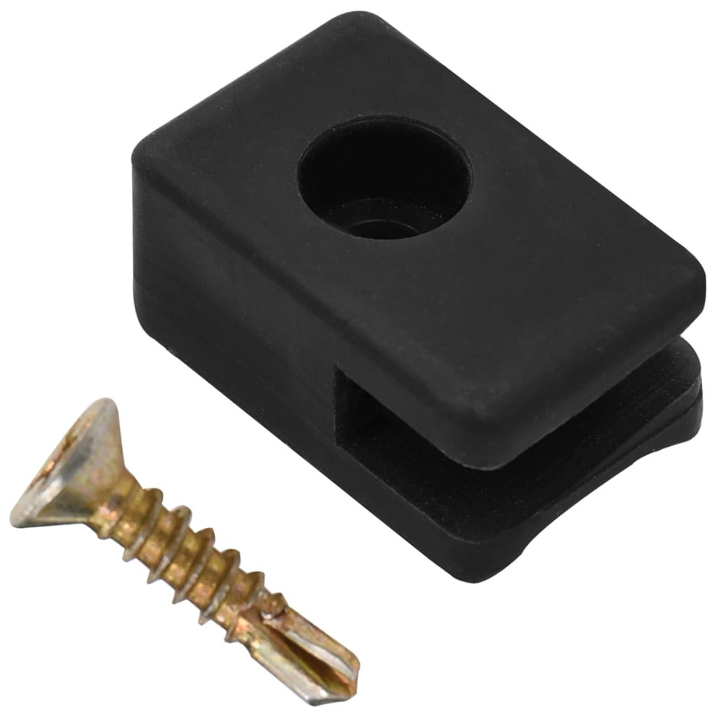 Supporto per Fili Recinzioni Giardino con Vite 100 Set Antracite