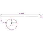 Barra di Sicurezza per Finestra Regolabile 710-1200 mm